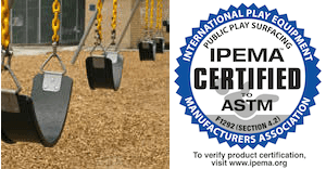 playground pallet mulch material new ipema logo