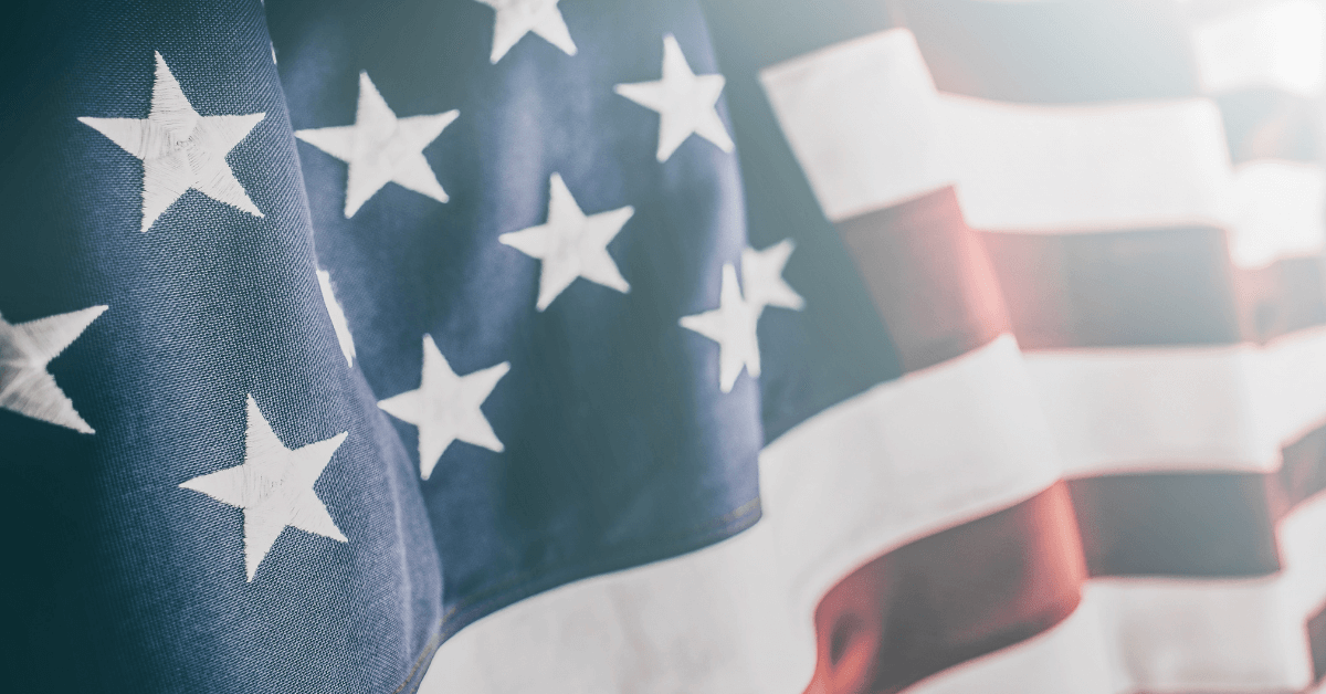 Vote. American Flag.