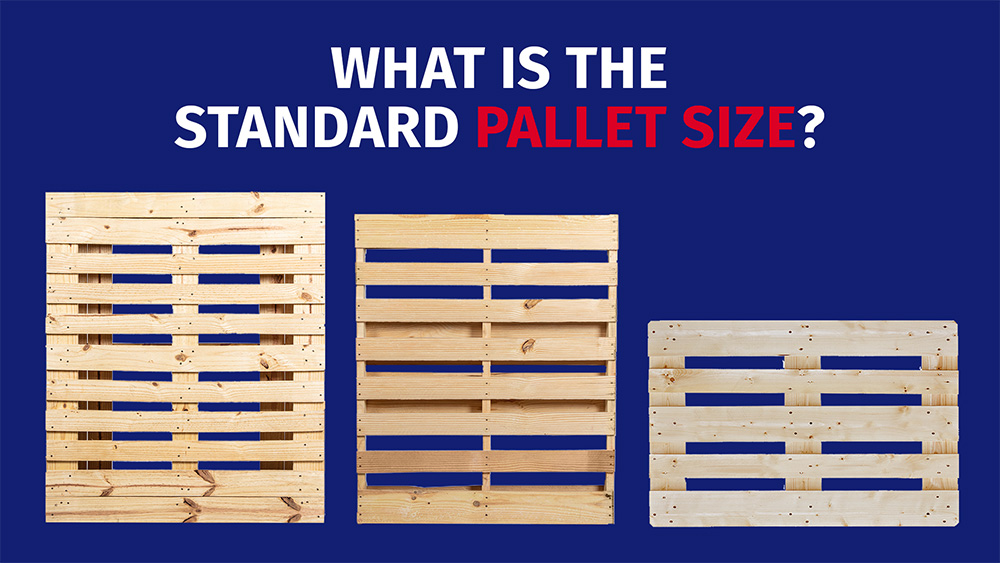 What is the standard pallet size for wood pallets?