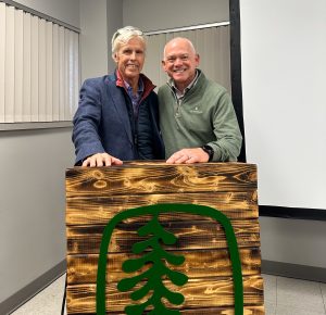 Dr. Mark White and Keith Reinstetle, PalletOne VP of Sales